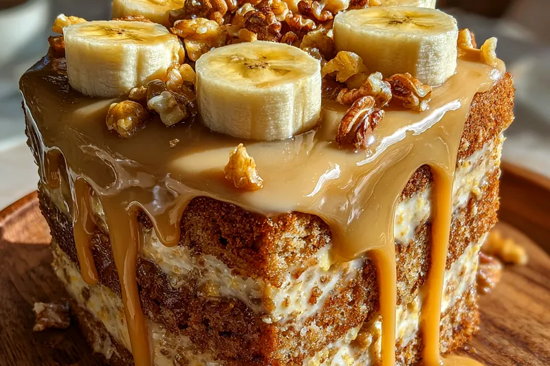 Fresh ingredients for Delicious Banana Walnut Cake