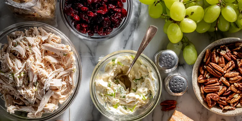 Best Creamy Fall Harvest Chicken Salad