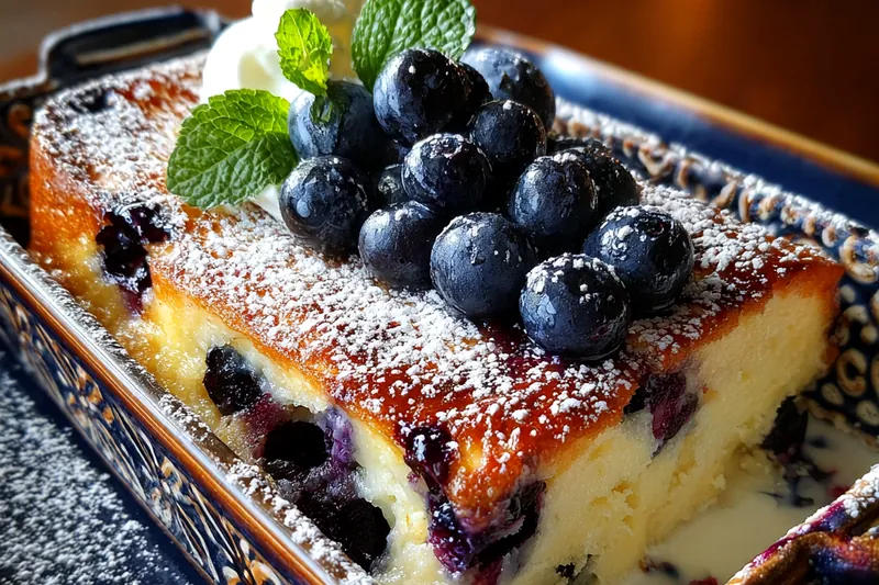 Fresh ingredients for Blueberry Buttermilk Breakfast Bake