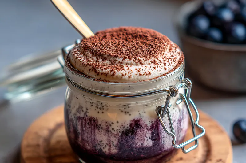 Cooking process for Blueberry Chia Delight