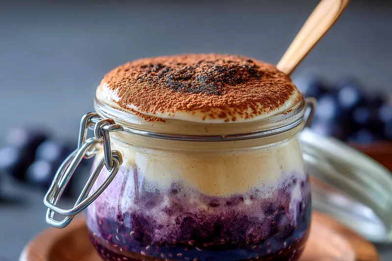 Fresh ingredients for Blueberry Chia Delight