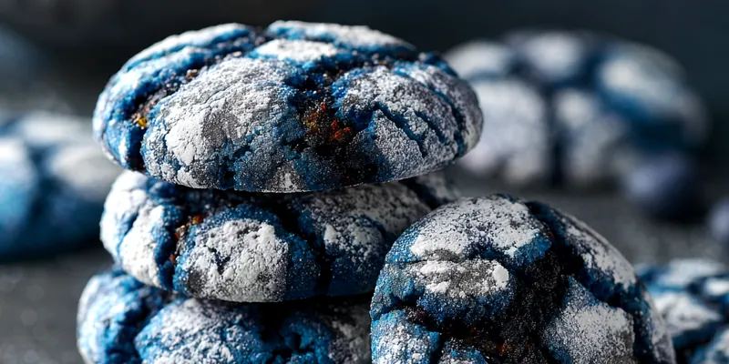 Blueberry Crinkle Cookies Delight