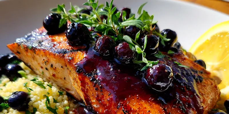 Blueberry Glazed Salmon Delight