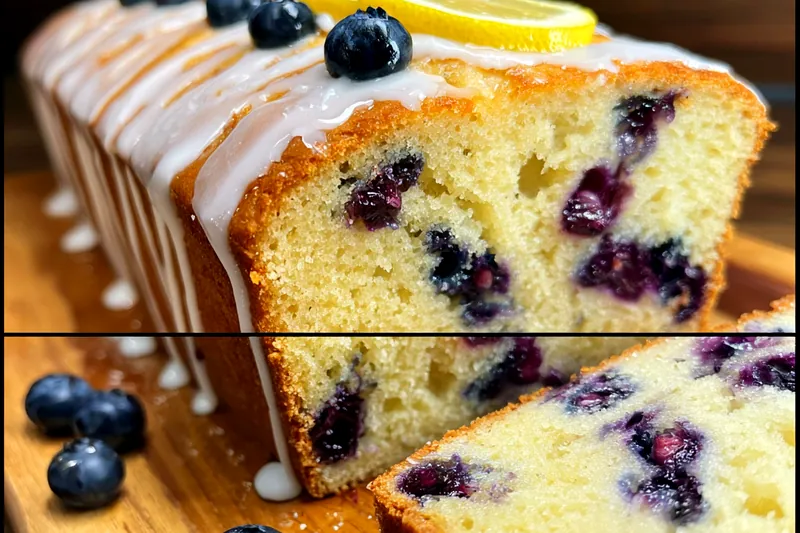Cooking process for Blueberry Lemon Loaf Cake