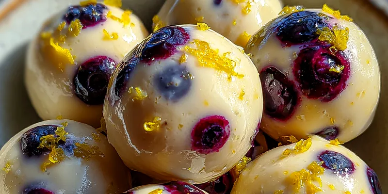 Blueberry Lemon Protein Bites