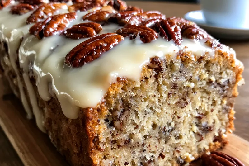Fresh ingredients for Butter Pecan Loaf Cake