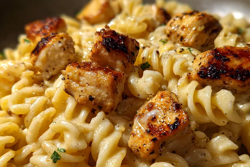 Fresh ingredients for Cajun Garlic Chicken Pasta