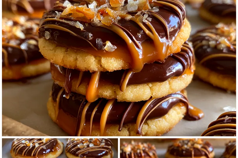 Cooking process for Caramel Chocolate Coconut Cookies