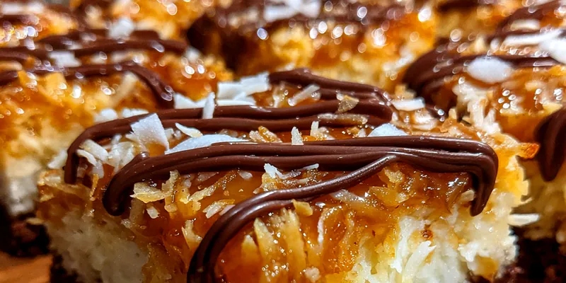 Caramel Coconut Chocolate Bars
