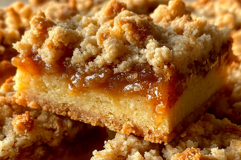 Fresh ingredients for Caramel Crumble Fruit Bars