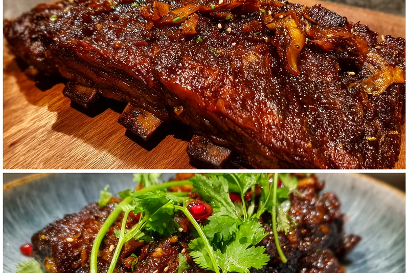 Fresh ingredients for Caramelized Beef Short Ribs