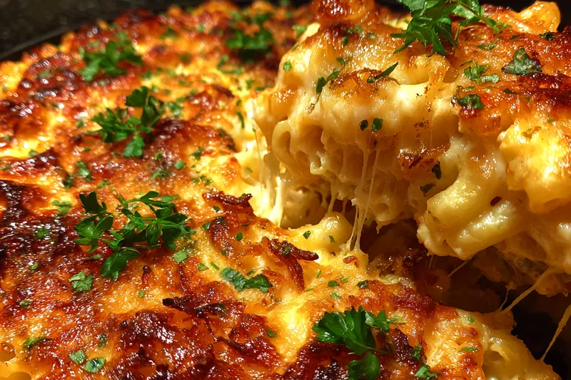 Cooking process for Caramelized Onion Macaroni Bake