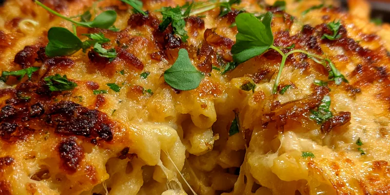 Caramelized Onion Macaroni Bake