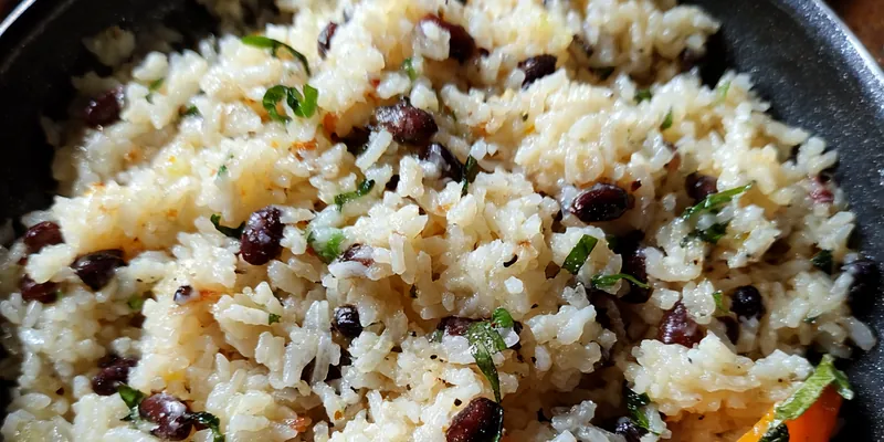 Caribbean Coconut Rice Beans