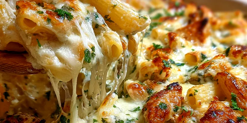 Cheesy Chicken Pasta Bake