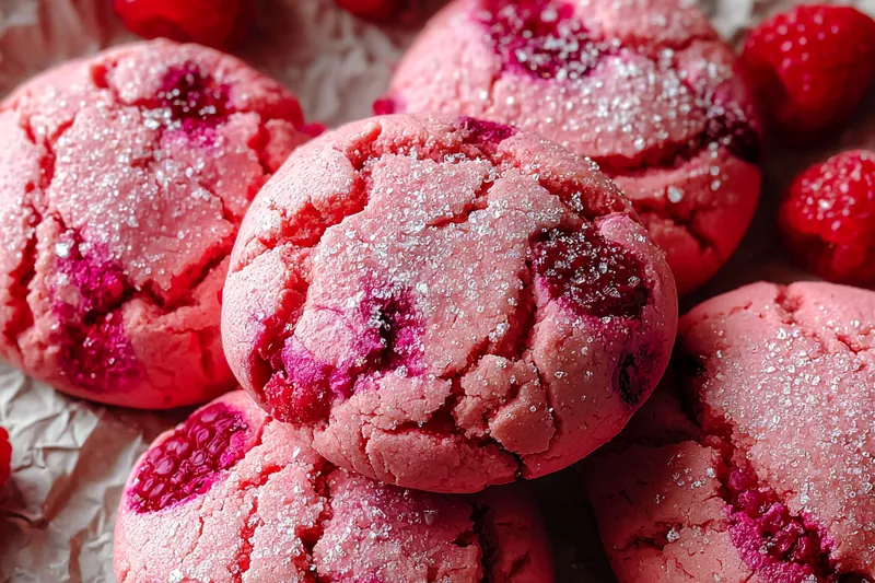 Cooking process for Chewy Raspberry Sugar Cookies