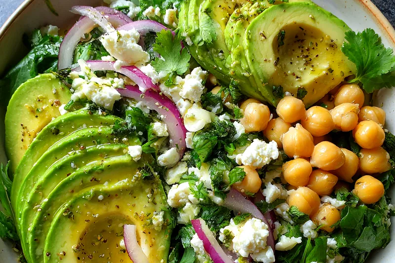 Cooking process for Chickpea Avocado Delight