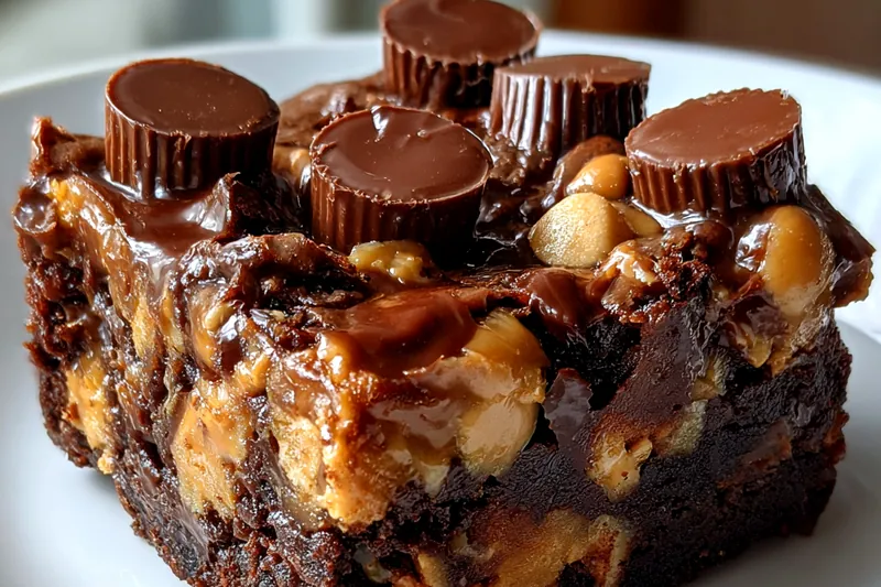 Cooking process for Chocolate Peanut Butter Delight