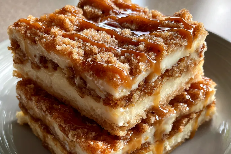 Cooking process for Cinnamon Sugar Cheesecake Bars