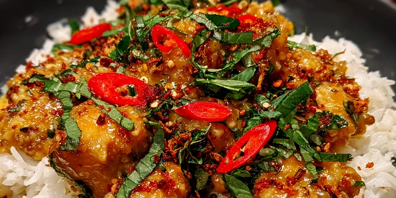Coconut Basil Chicken Delight
