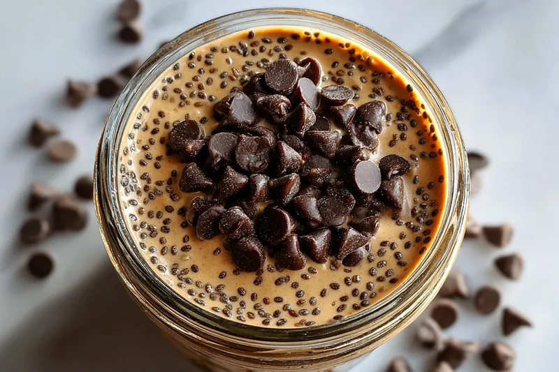 Cooking process for Coffee Chia Pudding Delight