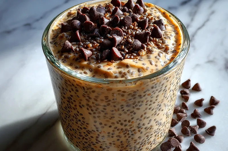 Fresh ingredients for Coffee Chia Pudding Delight