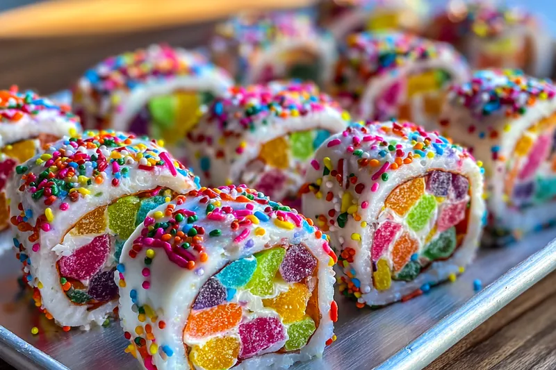Fresh ingredients for Colorful Cereal Snack Rolls