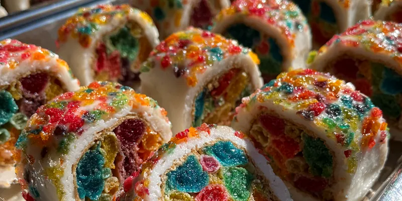 Colorful Cereal Sushi Rolls