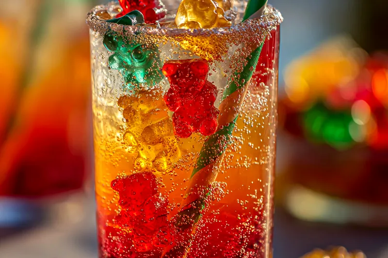 Cooking process for Colorful Gummy Bear Drink
