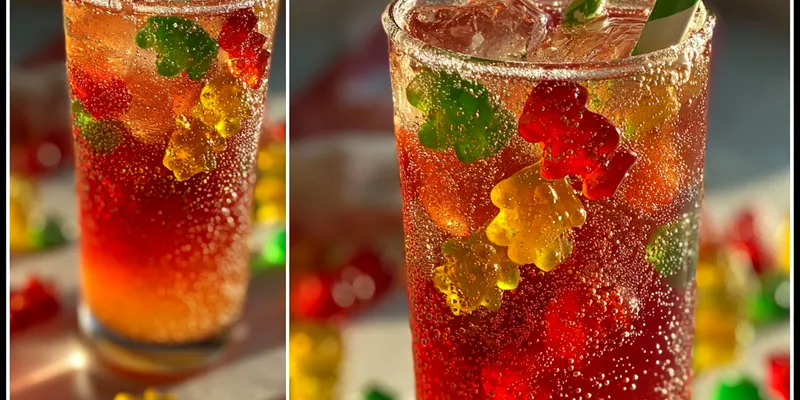 Colorful Gummy Bear Drink