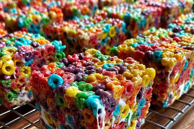 Fresh ingredients for Colorful Marshmallow Cereal Bars