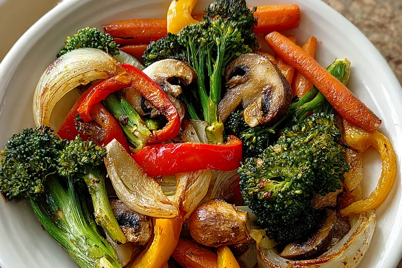 Fresh ingredients for Colorful Sautéed Vegetable Medley