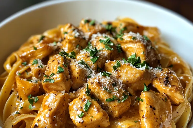A vibrant display of fresh ingredients for Rich and Creamy Cowboy Butter Chicken, including chicken, cream, and spices.
