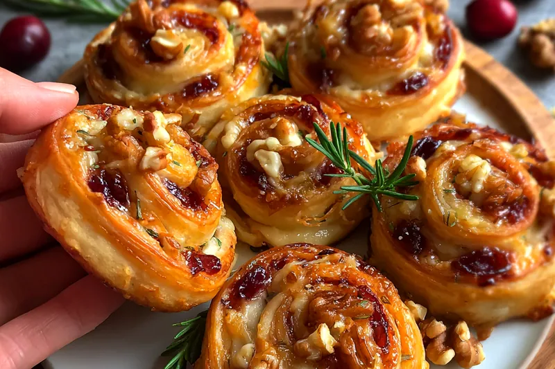 Fresh ingredients for Cranberry Brie Pinwheels