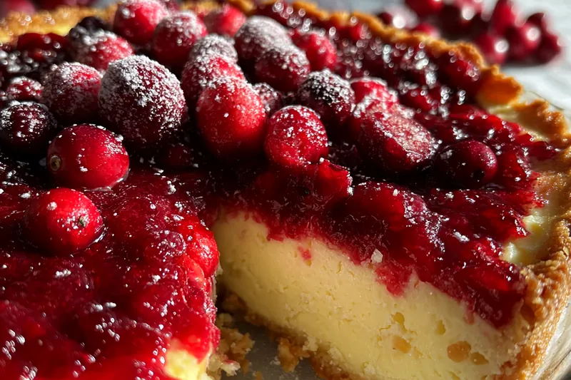 Cooking process for Delicious Cranberry Cheesecake Delight