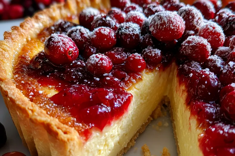 Fresh ingredients for Delicious Cranberry Cheesecake Delight