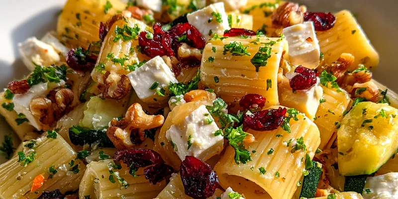 Cranberry Feta Rigatoni Salad