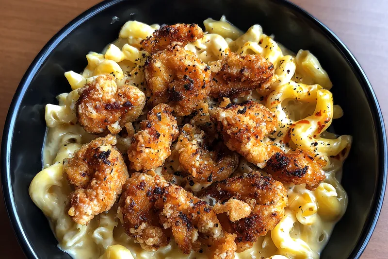 A beautifully arranged set of ingredients for Creamy Cheesy Chicken Delight including chicken, cheese, and spices.