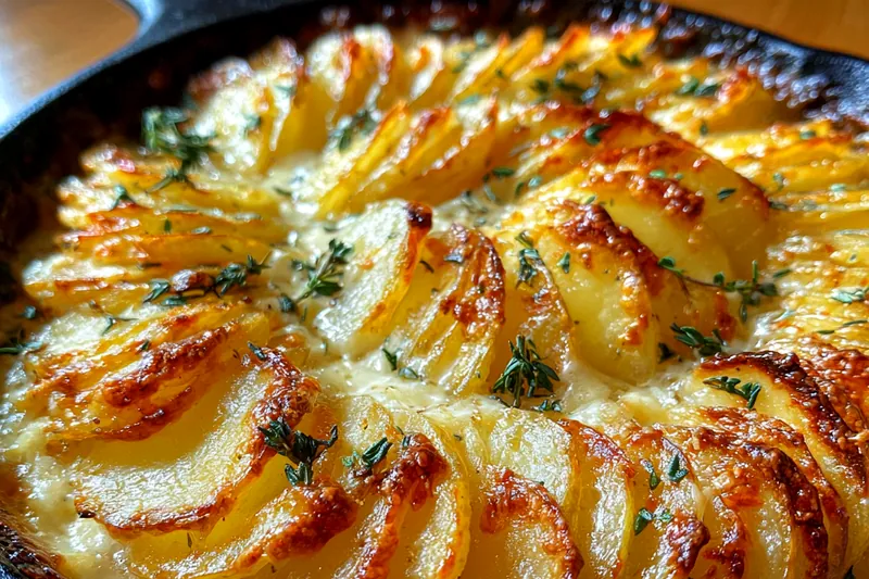 Cooking process for Creamy Cheesy Potato Bake