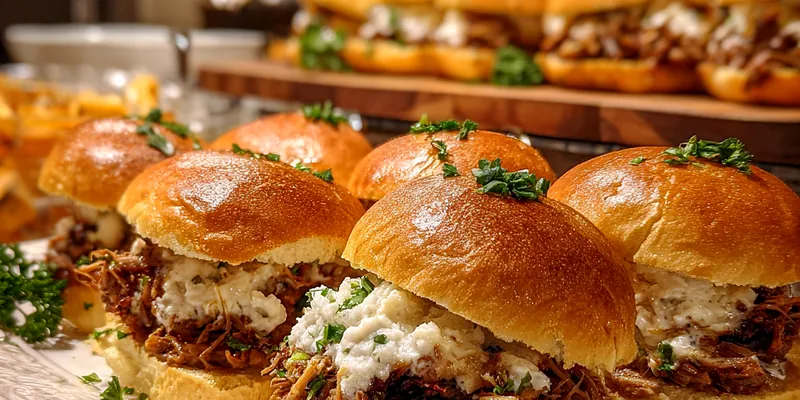 Creamy Chicken Alfredo Sandwich