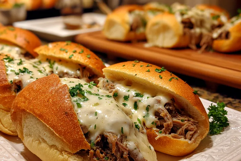 Fresh ingredients for Creamy Chicken Alfredo Sandwich