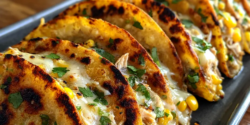 Creamy Chicken Corn Tacos