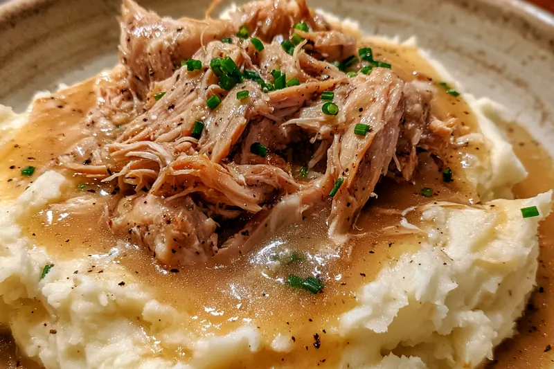 Fresh ingredients for Creamy Chicken Gravy Potatoes