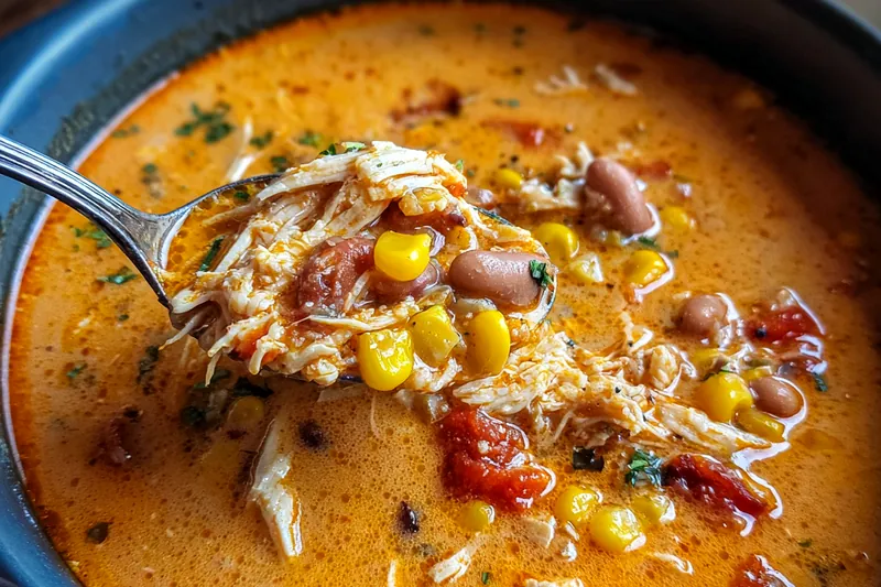 Cooking process for Creamy Chipotle Chicken Soup