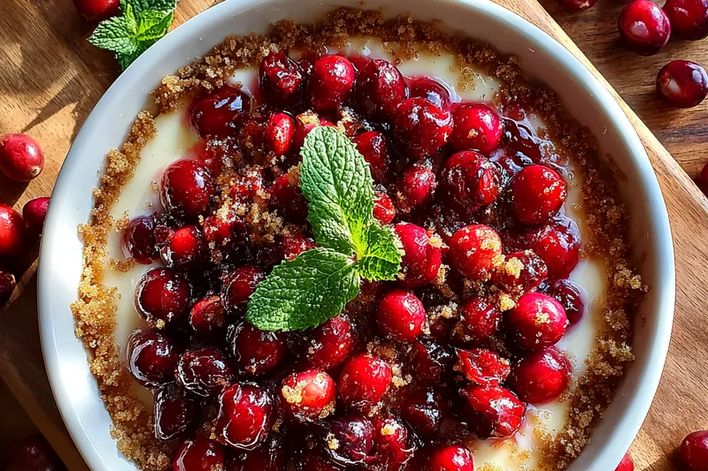 Cooking process for Creamy Cranberry Cheese Delight