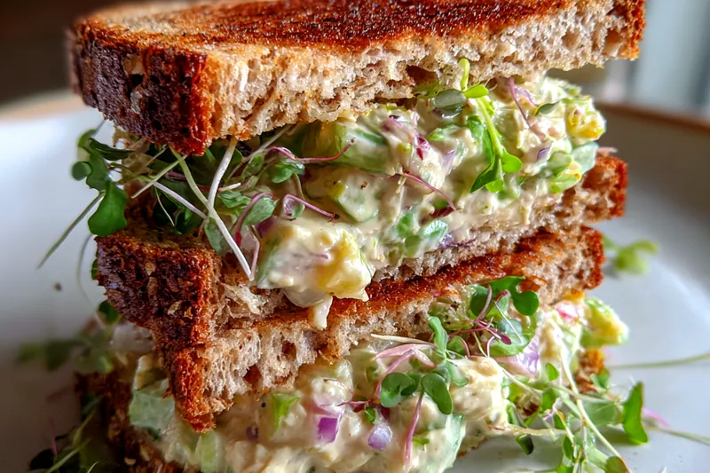 Cooking process for Creamy Cucumber Sandwiches Delight