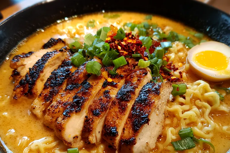 Fresh ingredients for Delicious Creamy Ramen