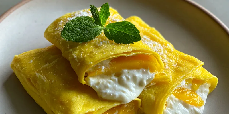 Creamy Mango Pancake Delight