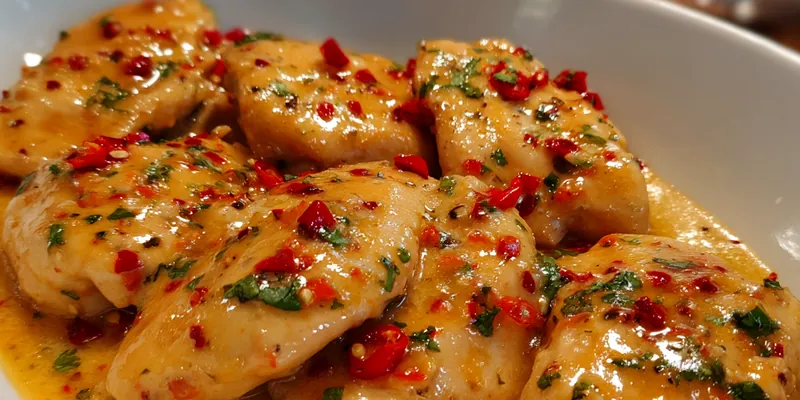 Delicious Creamy Peanut Chicken Delight served on a plate