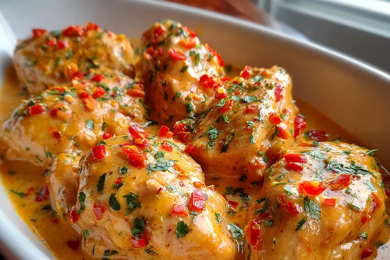 Fresh ingredients for Creamy Peanut Chicken Delight